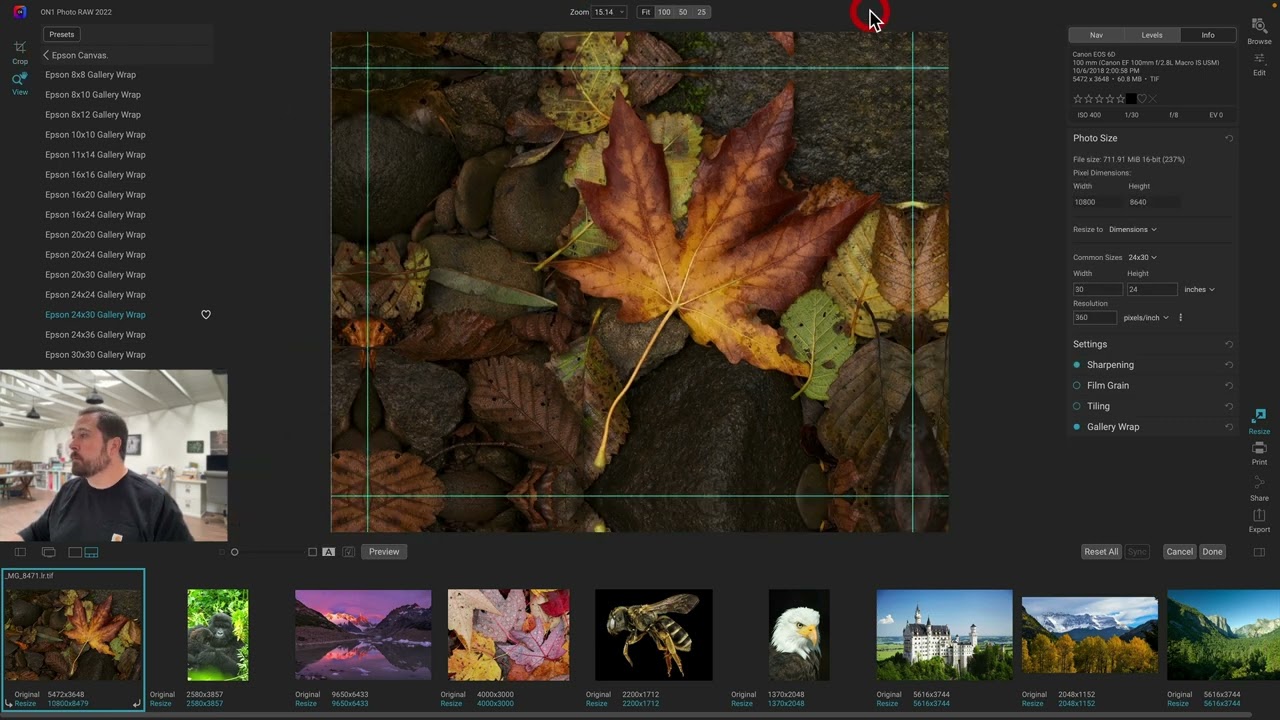 A Fully Integrated ON1 Resize AI in Photo RAW