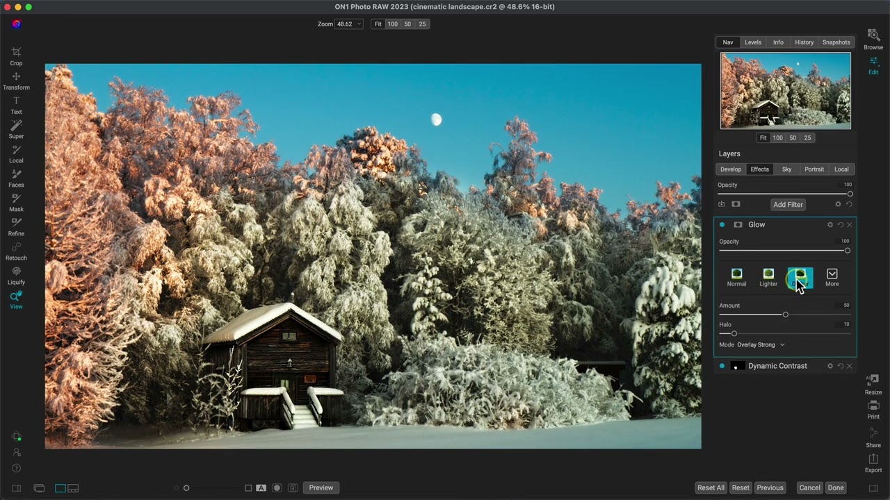 How to Create a Cinematic Winter Landscape