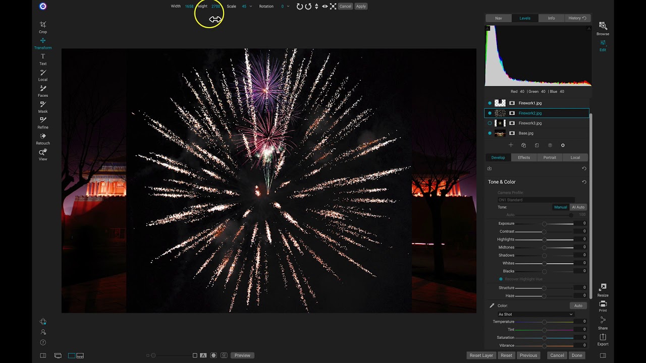 Quickly Add Fireworks onto Your Images